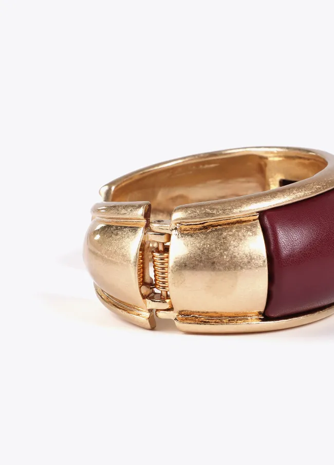 Pulsera combinada con efecto piel