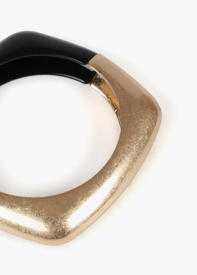 Two-tone square bracelet