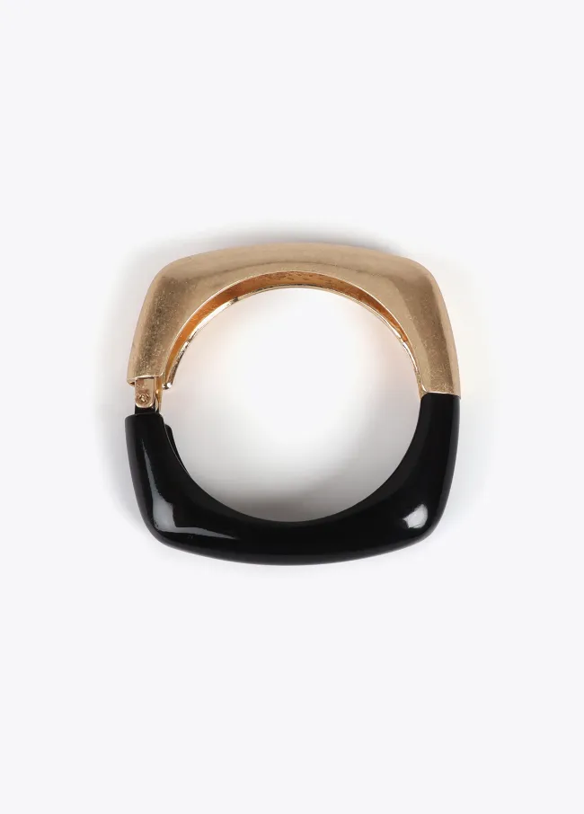 Two-tone square bracelet