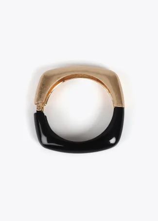 Two-tone square bracelet