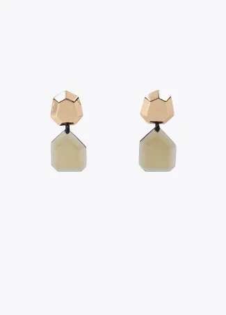 Contrast geometric earrings