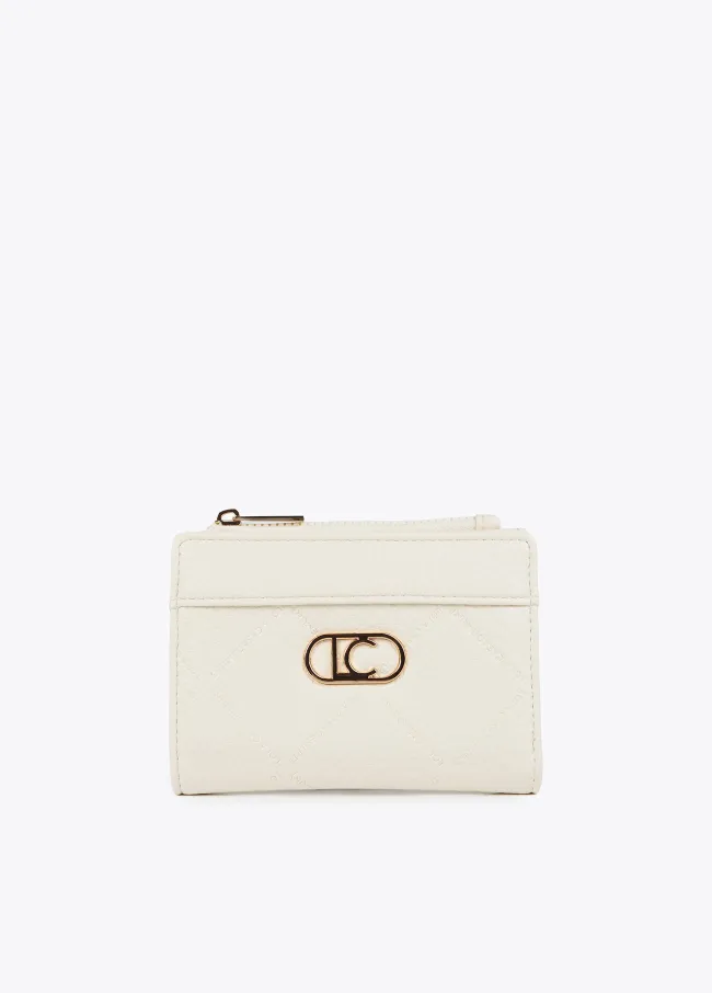 Diamond design monogram purse