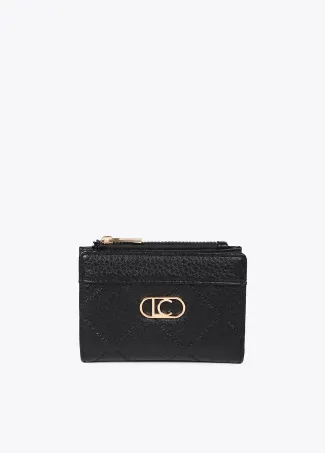 Diamond design monogram purse