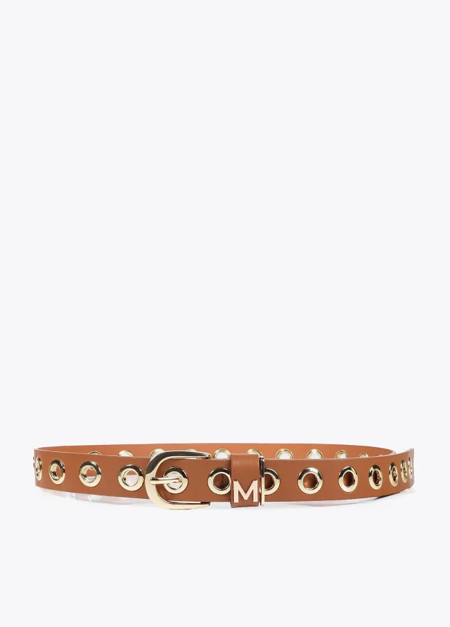 Belt with eyelets