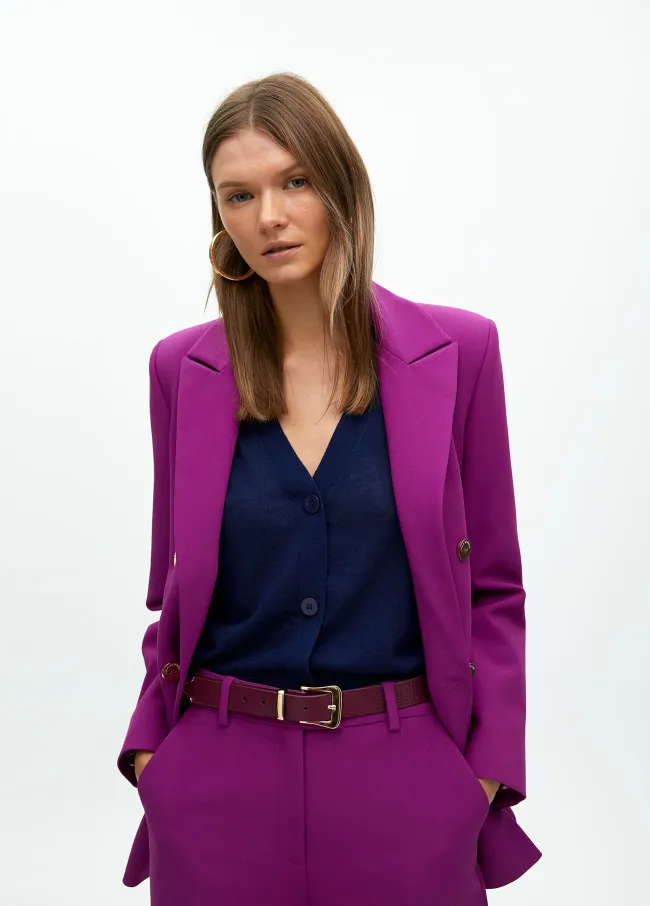 Cinturón nudo logo troquelado