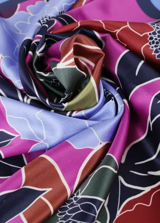 Floral print scarf