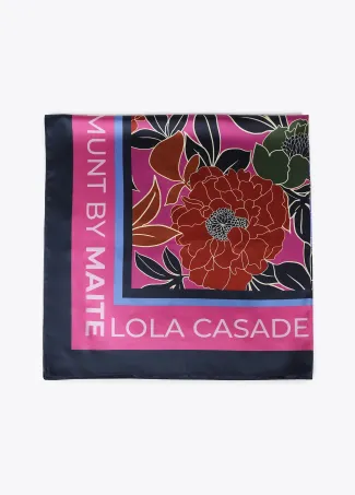 Floral print scarf