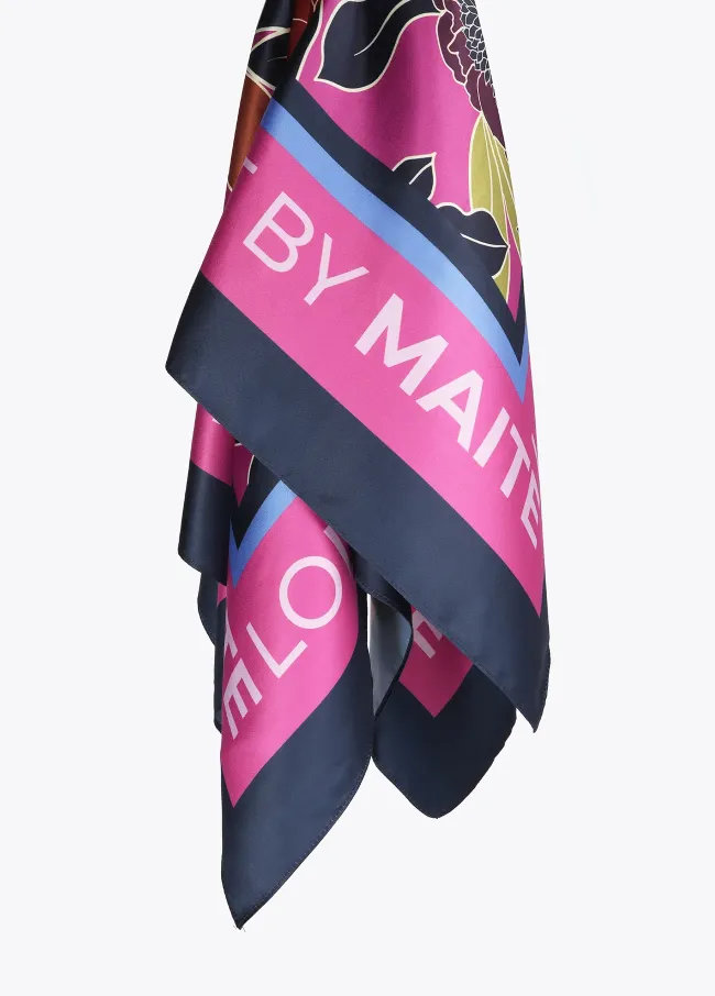 Floral print scarf