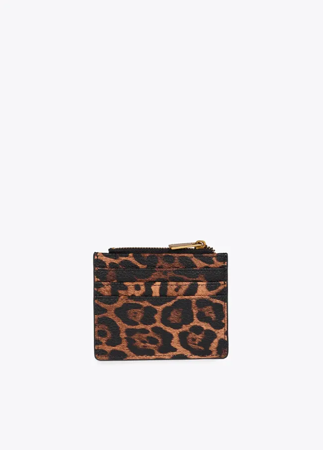 Animal print card holder