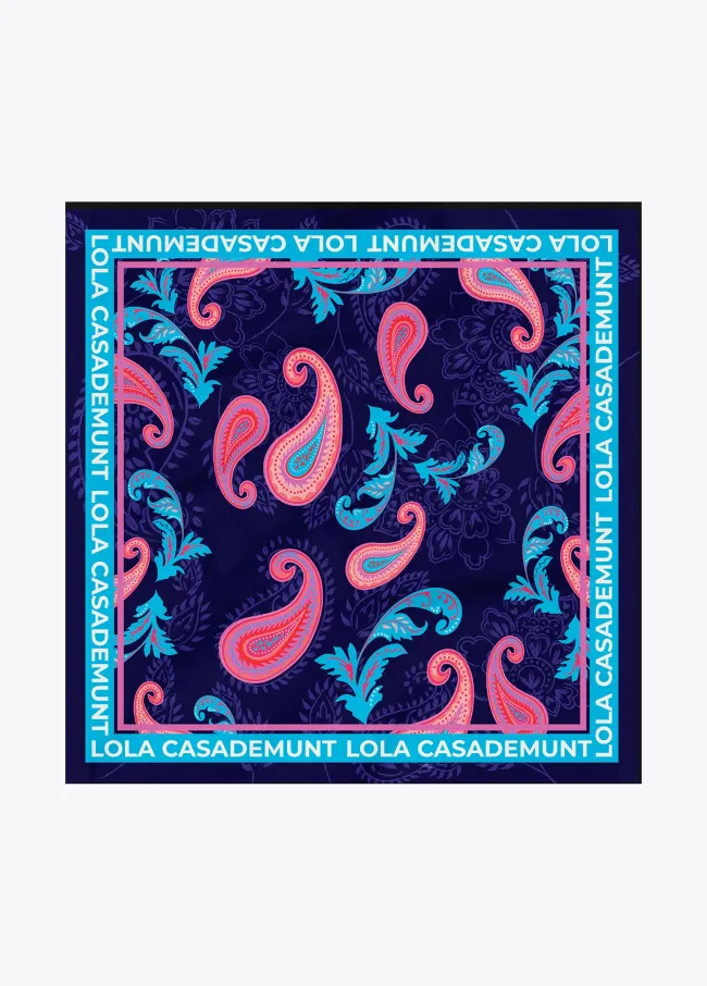 Paisley print scarf