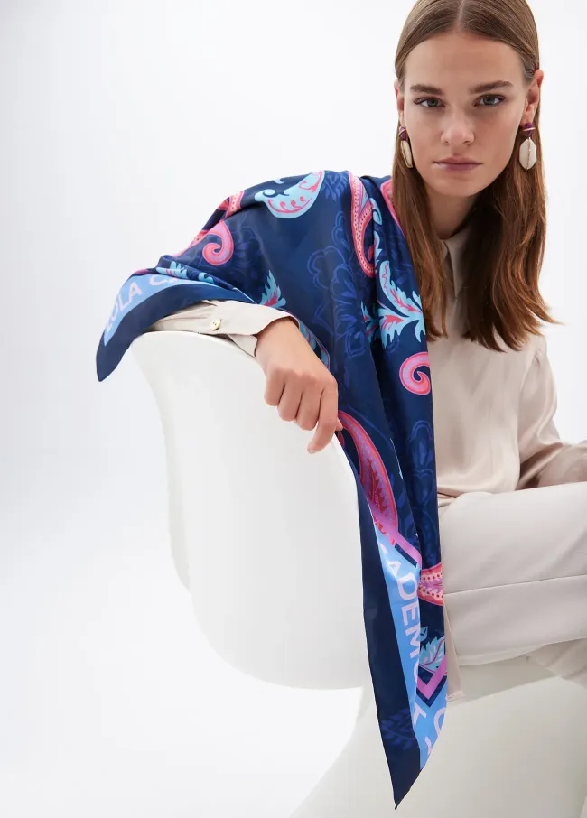 Paisley print scarf