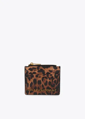 Animal print card holder