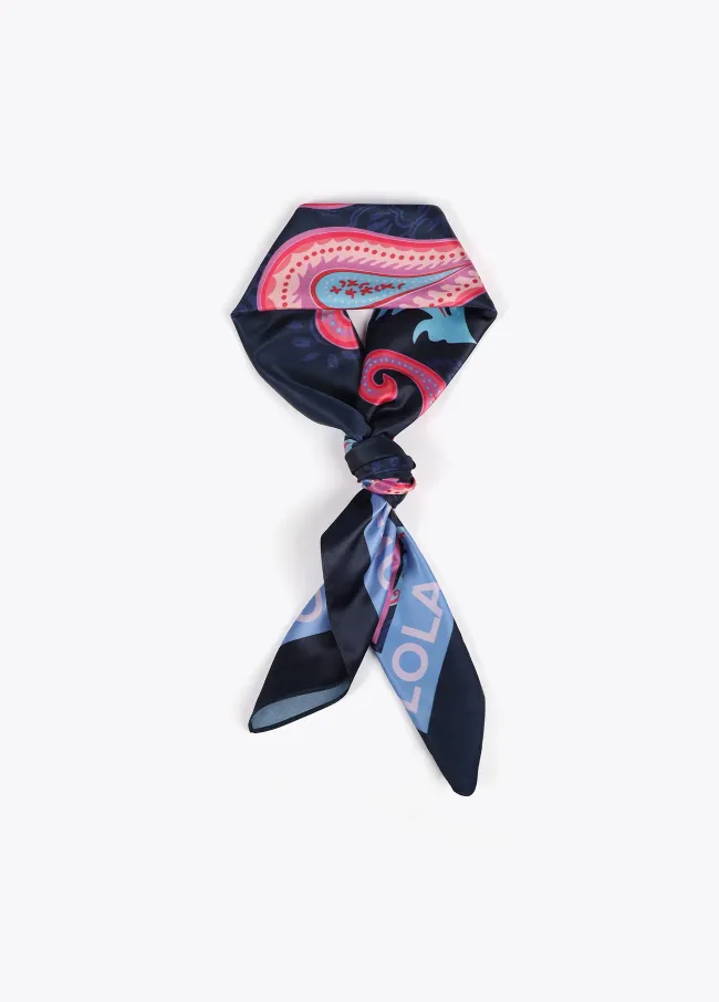 Paisley print scarf