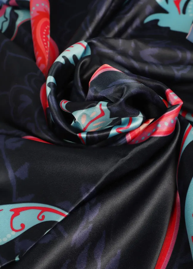 Paisley print scarf