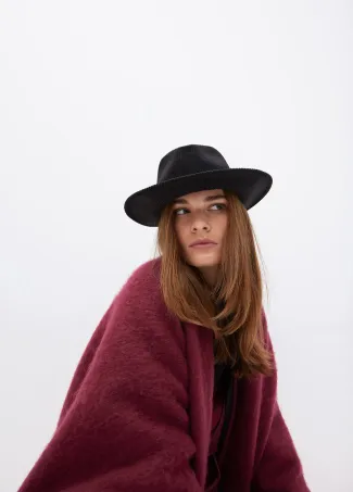 Sombrero fedora  pana  LC leopardo