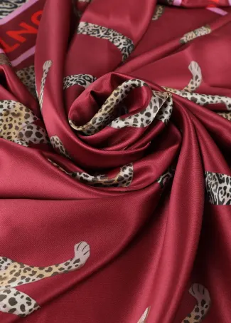 LC and leopard print scarf
