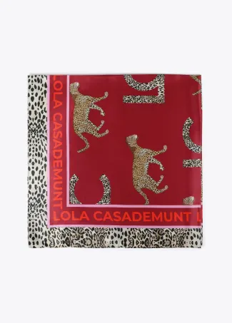 LC and leopard print scarf