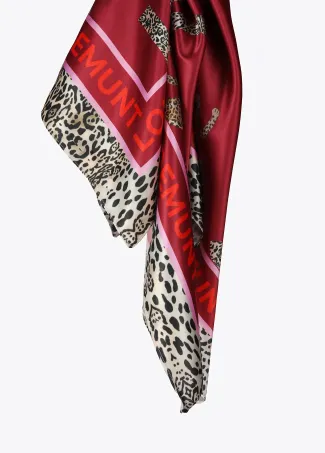 LC and leopard print scarf