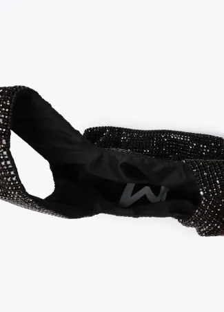 Rhinestone mesh bag