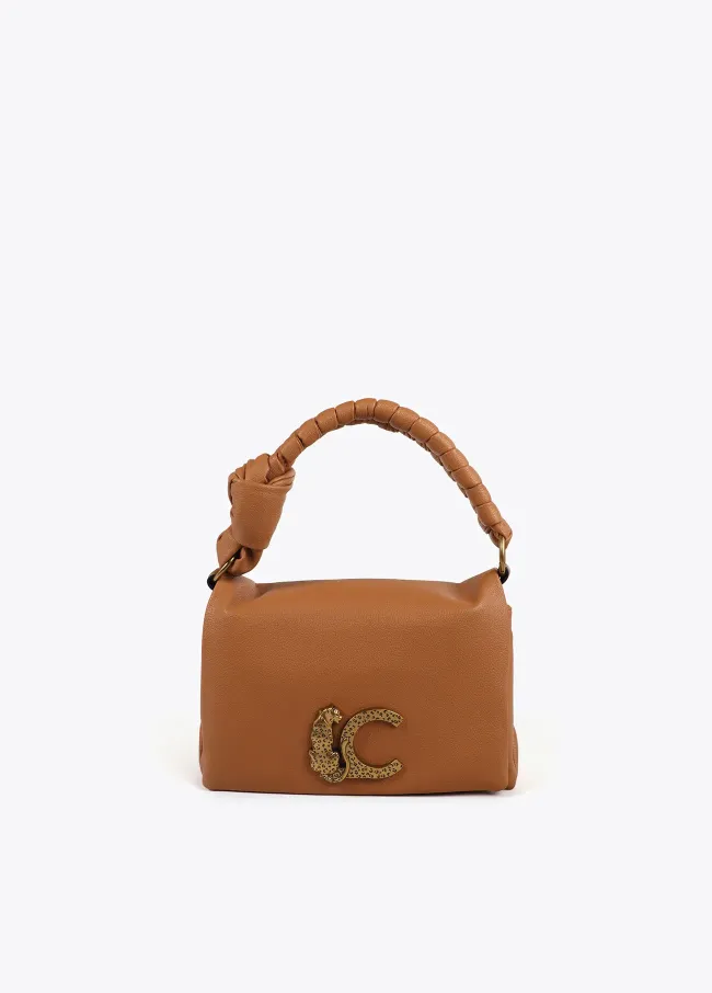 Crossbody bag with flap and knot detail on the...