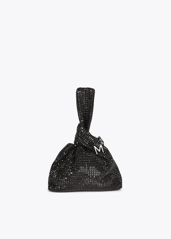 Rhinestone mesh bag