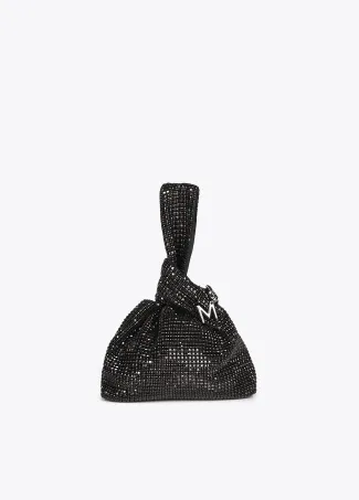 Rhinestone mesh bag