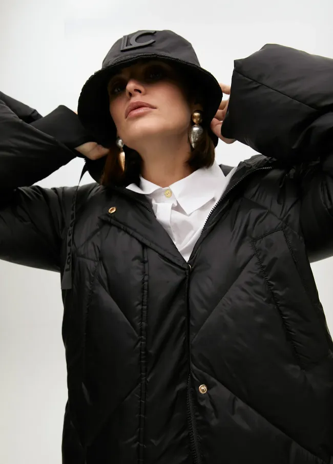 Logo-printed bucket hat