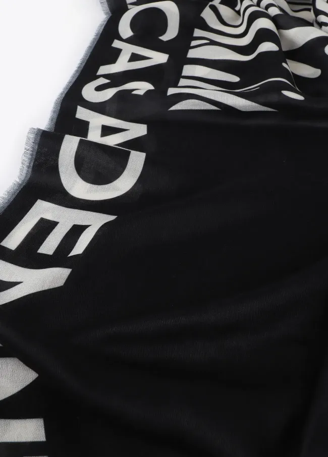 Foular estampado cebra y liso