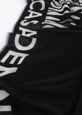 Foular estampado cebra y liso