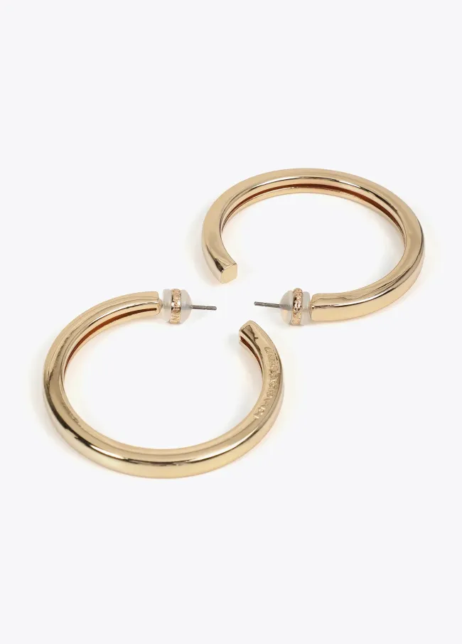 Small hoop earrings