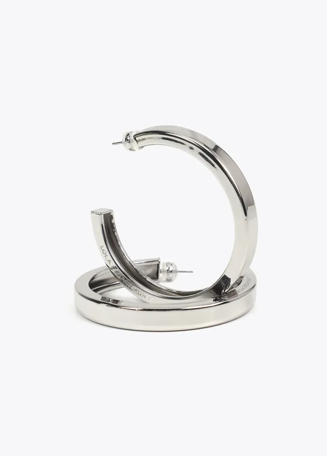 Large hoop earrings