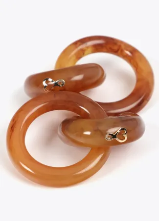 Pendientes acrilico aro frontal