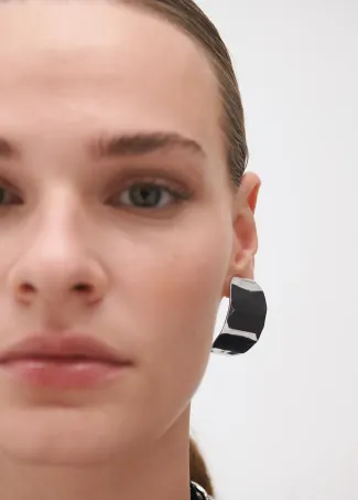 Faceted earrings