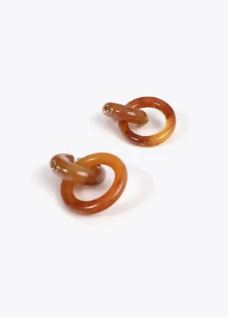 Pendientes acrilico aro frontal