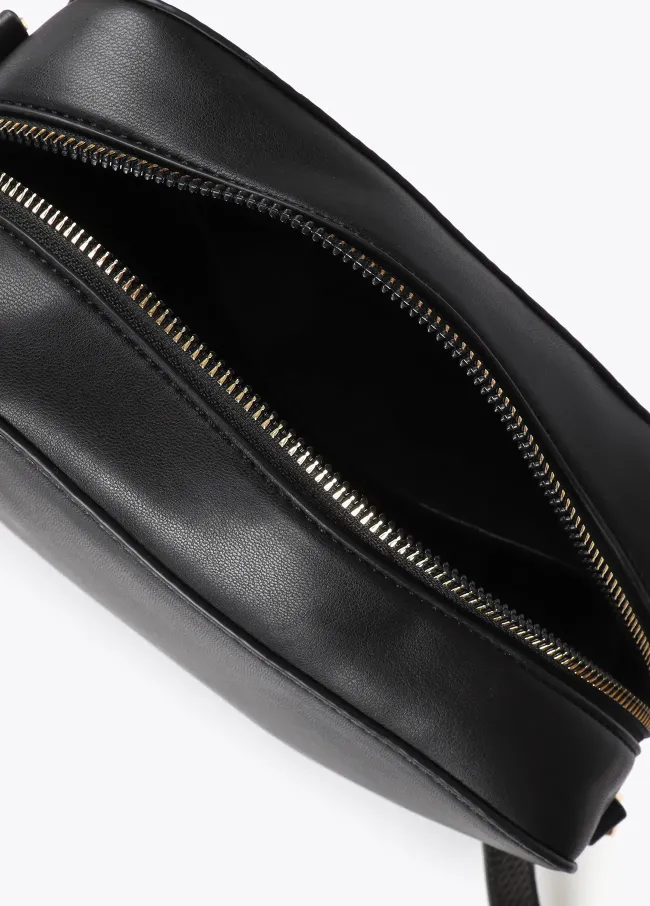 Faux leather snakeskin effect crossbody bag...