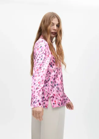 Camisa recta  estampado animal