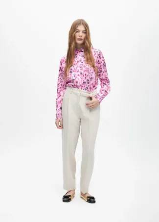 Camisa recta  estampado animal