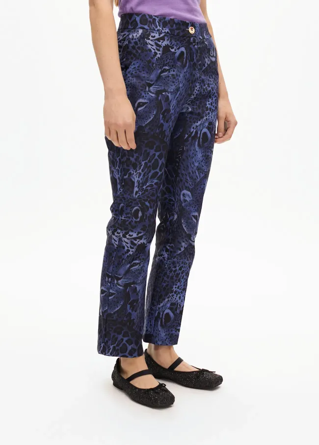 Pantalón traje animal print