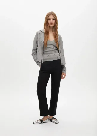 Basic technical fabric trousers