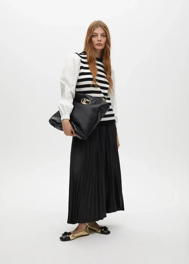 Jersey rayas combinado manga popelín