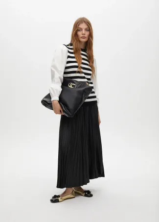 Jersey rayas combinado manga popelín