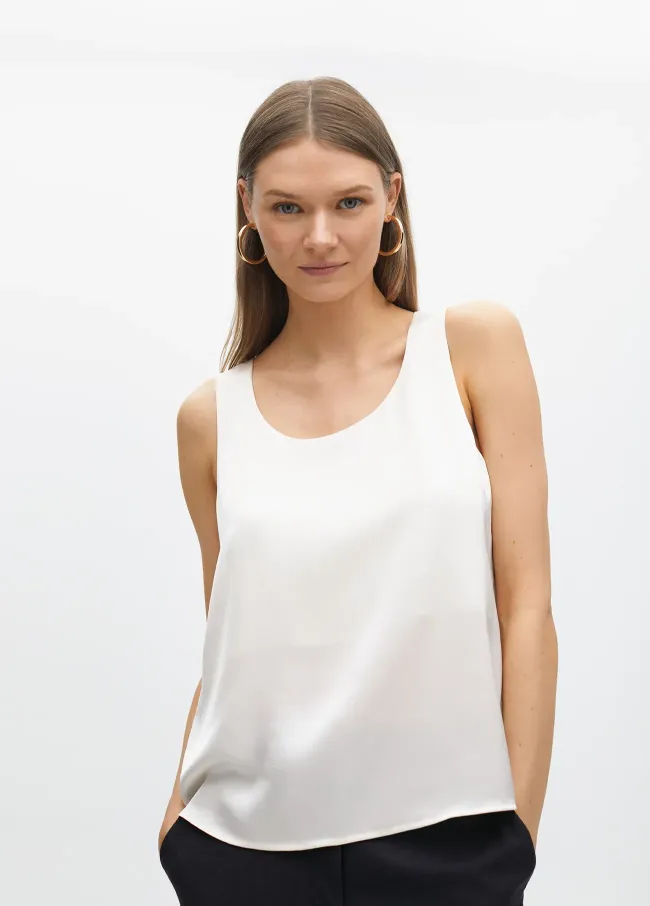 Basic wide strap top