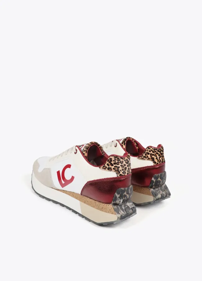 Animal print trainers with personalised sole...