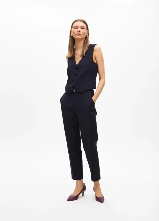 Short pin stripe waistcoat