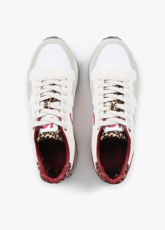 Animal print trainers with personalised sole...