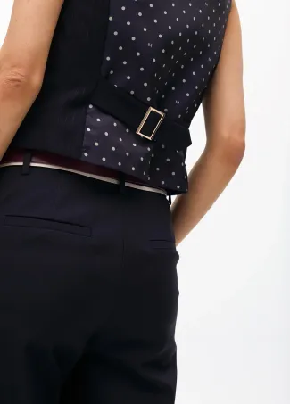Short pin stripe waistcoat