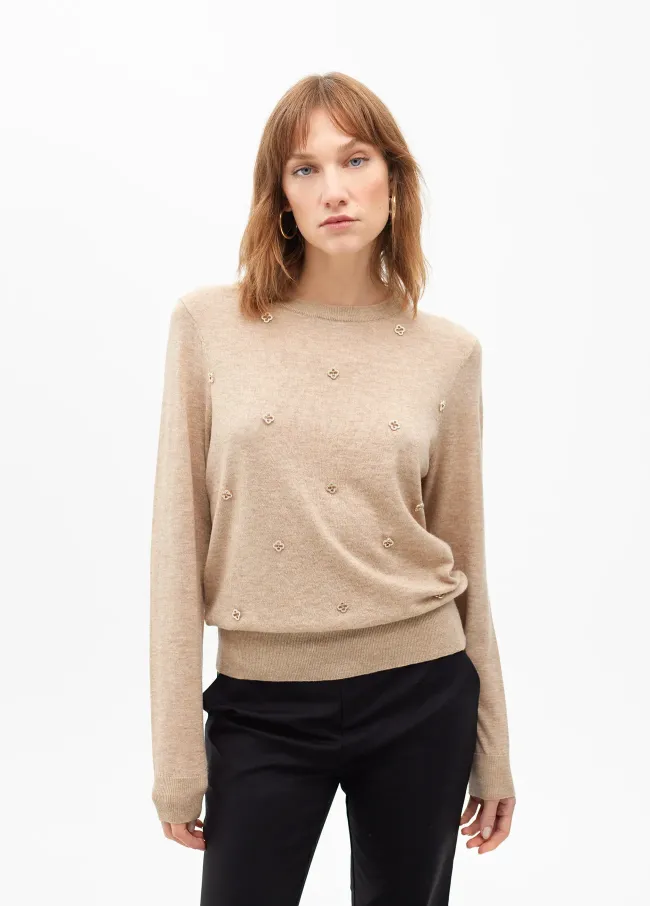 Rhinestone sweater