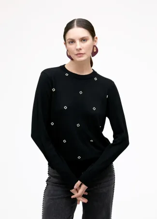 Rhinestone sweater
