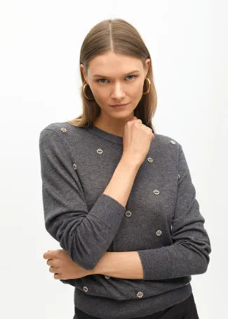 Rhinestone sweater