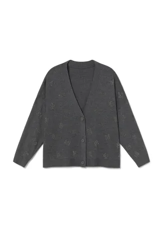 M cardigan with rhinestones